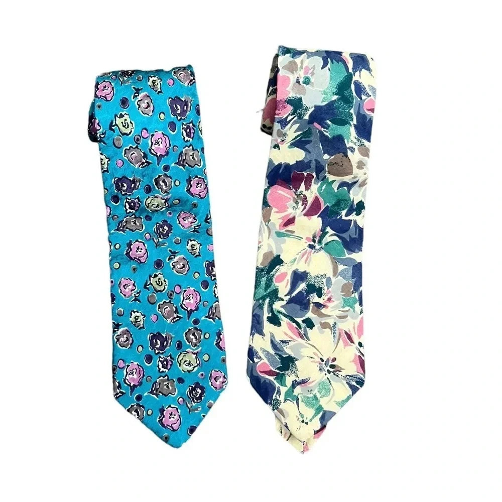 Vintage 90โs Landโs End Tie Bundle Novelty